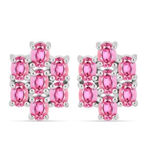 Ezüst Fülbevaló Pelmadullai Rózsaszínű Turmalinnal, Y61073 139957158 - Női fülbevaló