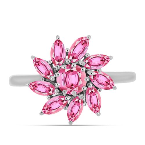 Ezüst Gyűrű Pelmadullai Rózsaszínű Turmalinnal, Y61072/59