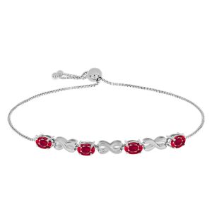 Ezüst Karkötő Madagaszkári Rubinnal, Y61197 139957185 - Női kiegészítő