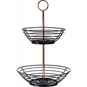 Fructieră Negru Cupru (28,5 x 28,5 x 42,3 cm) 139957497 - Coșuri de fructe