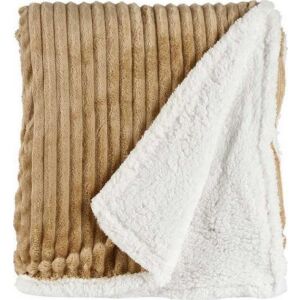 Decke Hellbraun Cord (150 x 200 cm) 139957570 - Bettwäsche