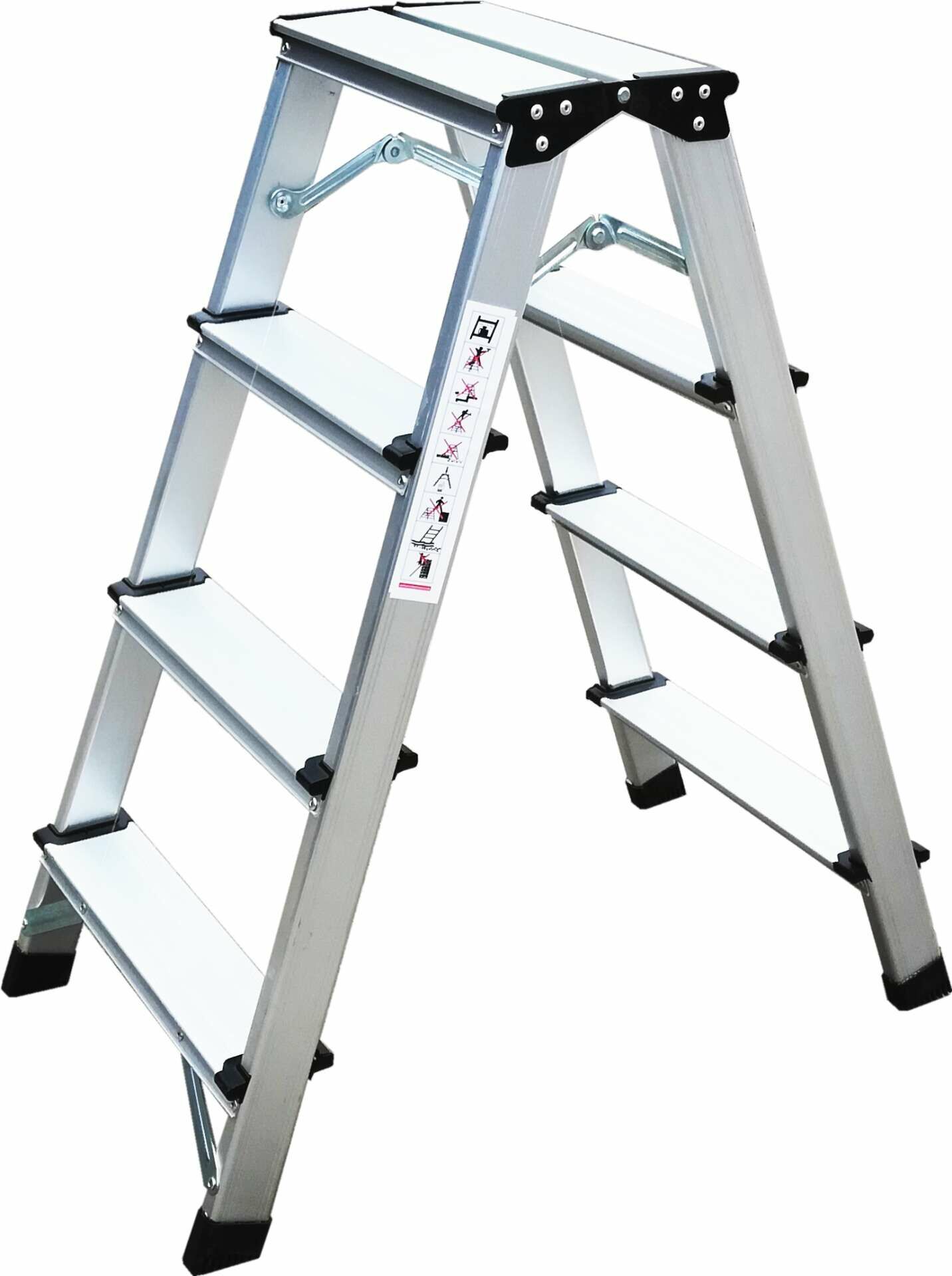 Като нова! - Pepita сгъваема алуминиева стълба, 4 степени, 80 см