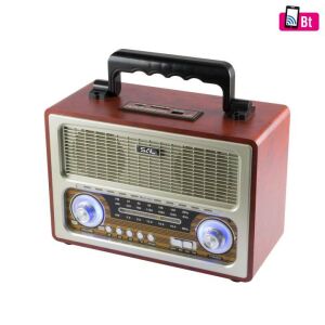 SAL RRT3 retro táskarádió, stereo multimédia lejátszó, BT, USB/microSD, AUX, 3-sávos rádió, hálózati/elemes 139959366 - Rádió