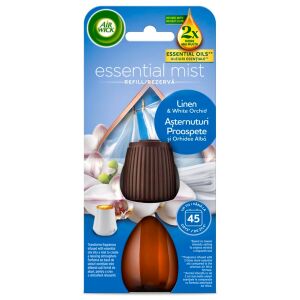 Air Wick Essential Mist Rezervă - Parfum de In și Orhidee Albă, până la 45 de zile - Ulei esențial