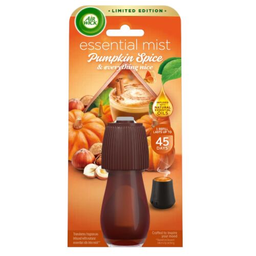 Air Wick Essential Mist Pumpkin Spice пълнител, издържа до 45 дни