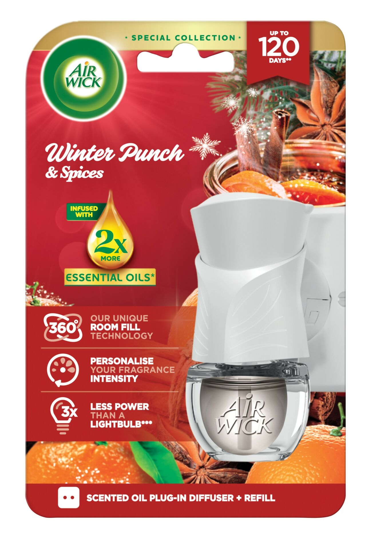 E-shop Elektrický osviežovač vzduchu Air Wick Fruity Winter Punch s nápl...