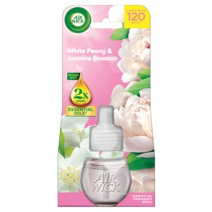 Air Wick White Peony & Jasmine Blossom Пълнител с ароматно масло за електрически освежител за въздух - Освежител за въздух