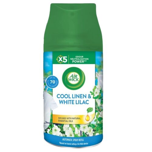 Air Wick Freshmatic Cool Linen & White Lilac пълнител за автоматичен спрей за освежаване на въздуха