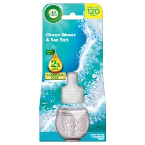 Air Wick Ocean Waves & Sea Salt Wkład zapachowy, wystarcza na 120 dni - Air Wick Elektryczny odświeżacz powietrza
