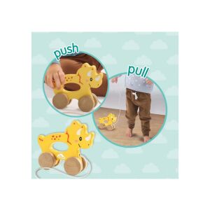 SES 2 az 1-ben fa húzható állat  Triceratops