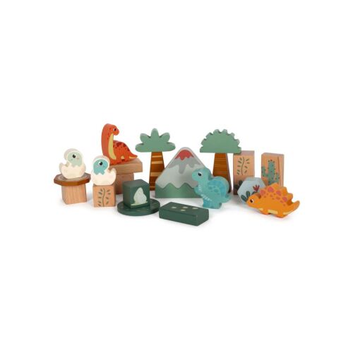 Small Foot  fa építőelemek, Dino, 50 darab 139963112