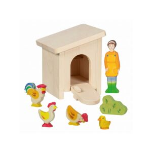 Holztiger kis fa istálló 139963618 - Figura