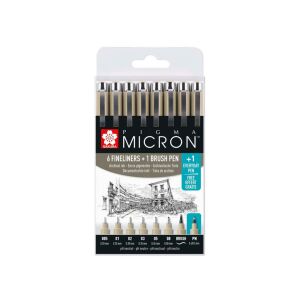 Sakura Pigma Micron toll szett 6+1 139964292 - Sakura