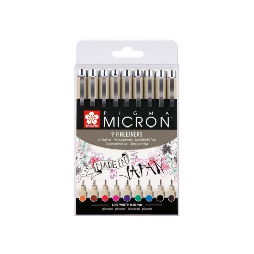 Sakura Pigma Micron 05 tolltartó 9 színben