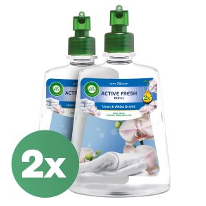 Air Wick Active Fresh Bielizeň a Biela Orchidea Náplň, 2 kusy do automatického osviežovača vzduchu - Automatický osviežovač vzduchu
