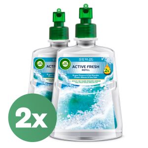 Air Wick Active Fresh Ocean Waves & Sea Salt Nachfüller, 2er Pack - Lufterfrischer