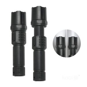 LED-Taschenlampe X-MPR 2, Kaltlicht (6000 K), Fokussierung, Batterieanzeige, Batterie, schwarz, Kobi