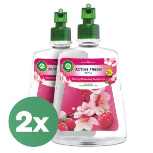 Air Wick Active Fresh Čerešňový kvet a Malina náplň, 2 kusy - Automatický osviežovač vzduchu