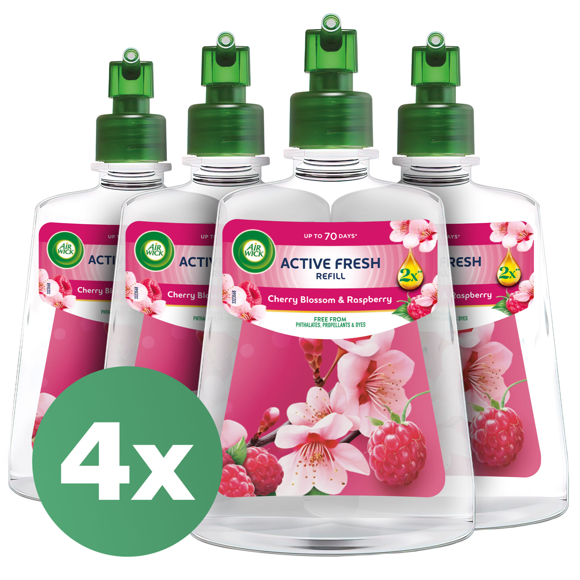 E-shop Air Wick Active Fresh Cherry Blossom a Raspberry Náplň do automat...