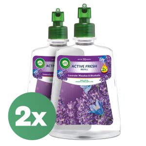 Air Wick Active Fresh Lavender Field and Bellflower Refill for Automatic Air Freshener 2x228ml 139970839 - Air Wick Automatic Air Freshener