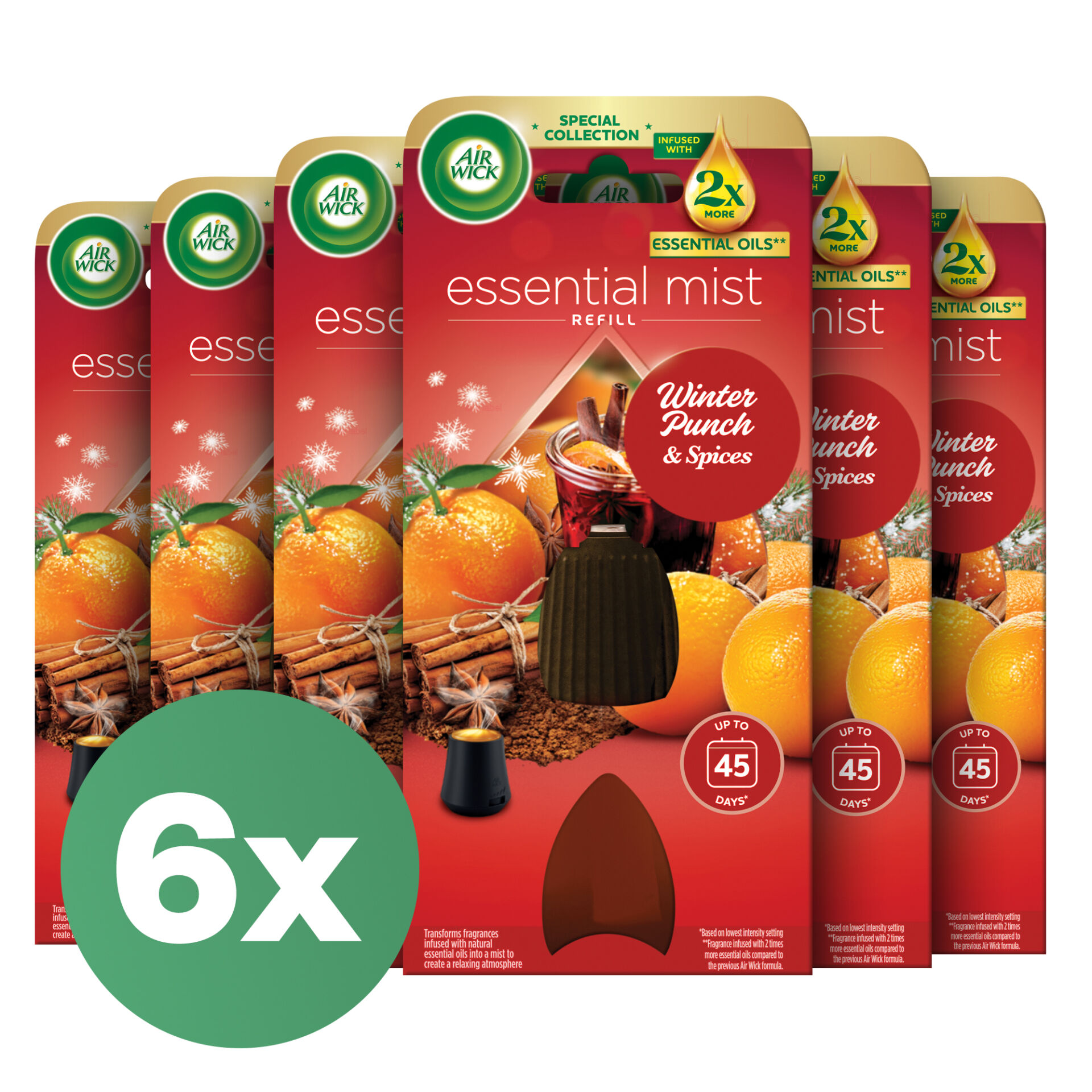 E-shop Náplň do aróma difuzéra - Ovocný zimný punč 6x20ml