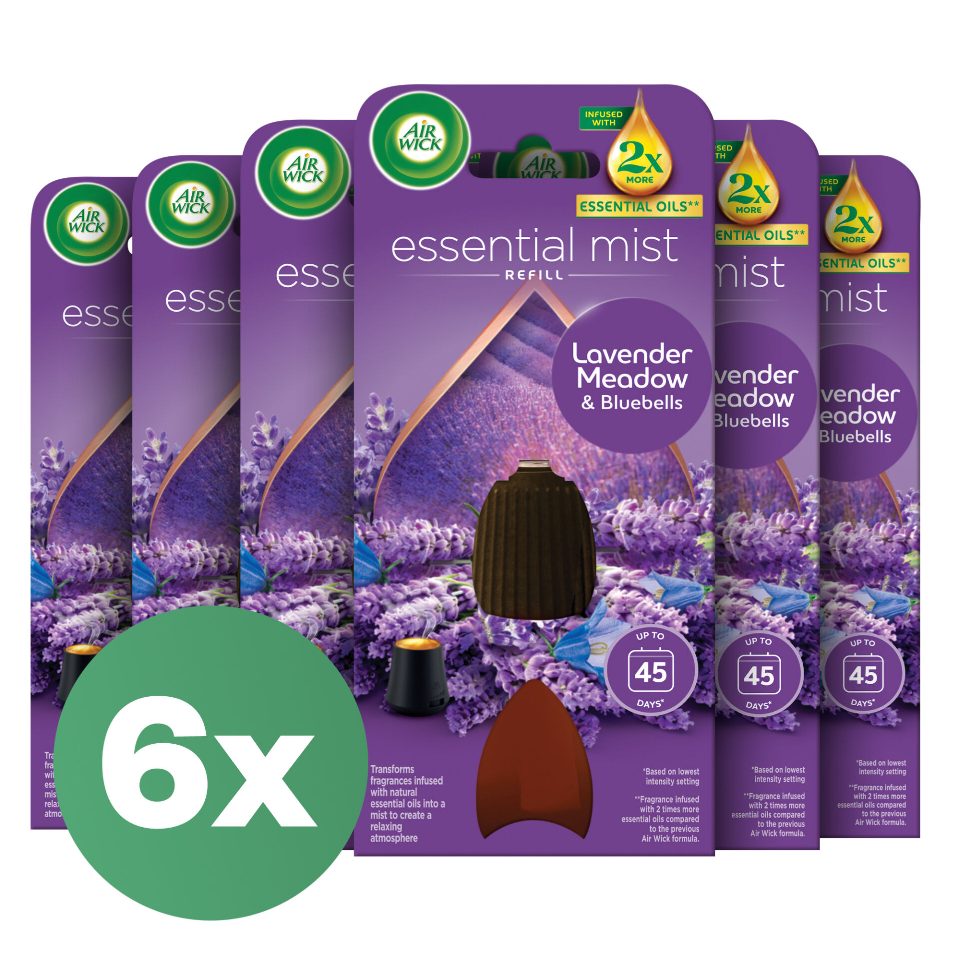 E-shop Náplň do aróma difuzéra - levanduľa poľná a zvončeková vôňa 6x20ml