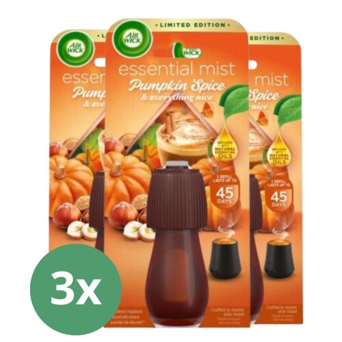 Air Wick Refill for Aroma Diffuser - Spicy Pumpkin Magic Scent 3x20ml