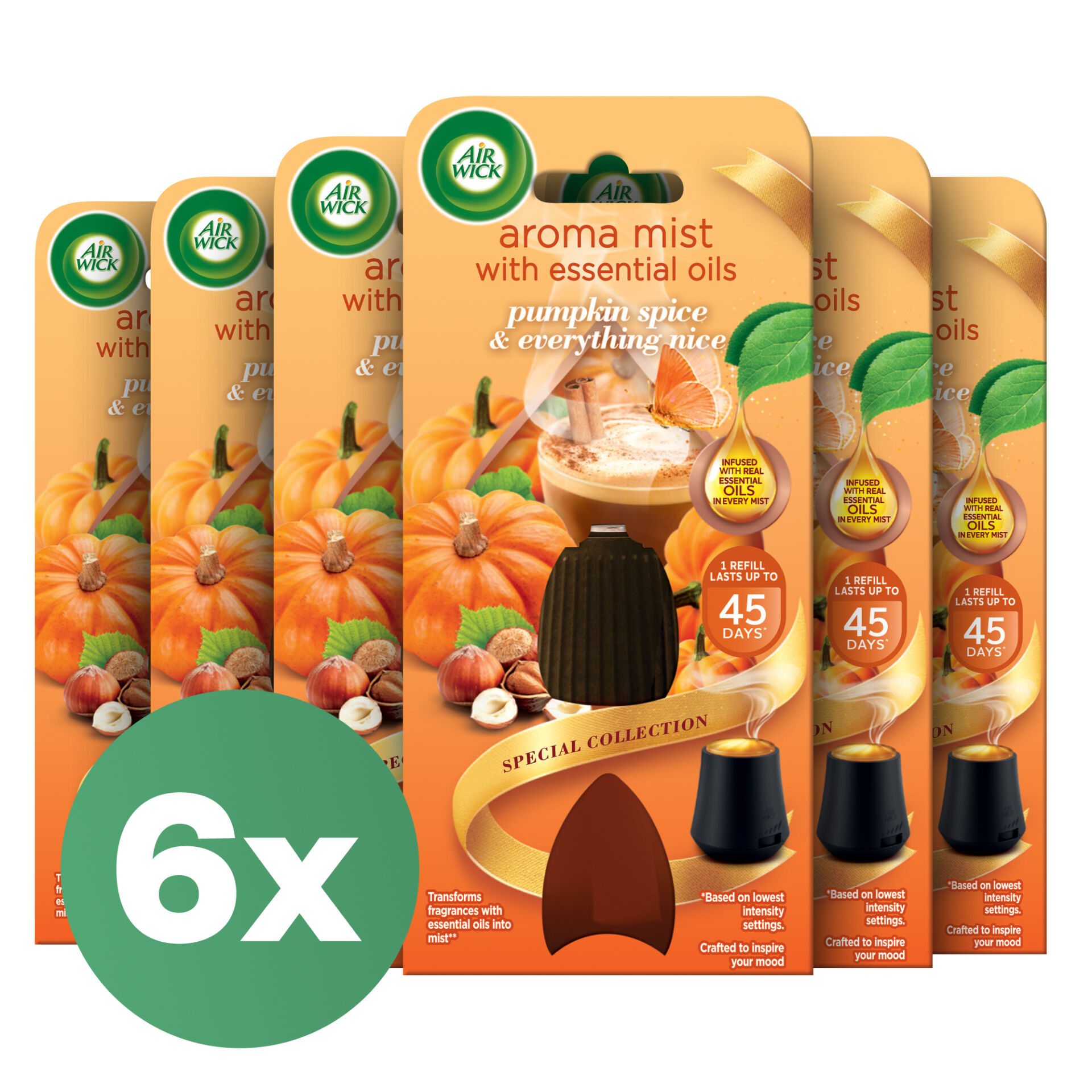E-shop Náplň do aróma difuzéra Air Wick - Pikantná tekvicová vôňa 6x20ml
