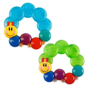 BABY EINSTEIN Teether-pillar vízzel töltött rágóka babáknak 3 hónapos kortól - Rágóka