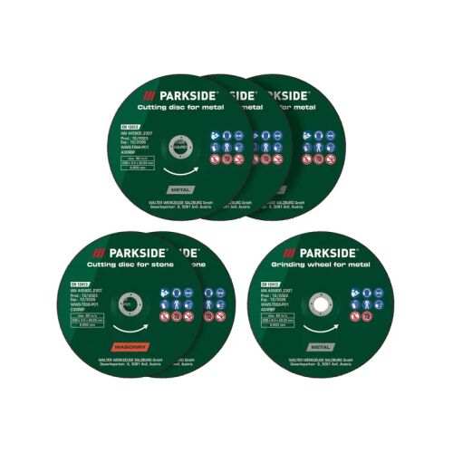 PARKSIDE Vágó- és durvázókorong készlet fémhez és kőhöz