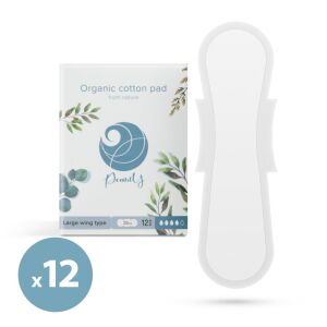 Pearly Organikus pamut egészségügyi betét - extra - 12 db / csomag (56984D) 139978852 - Intimbetét
