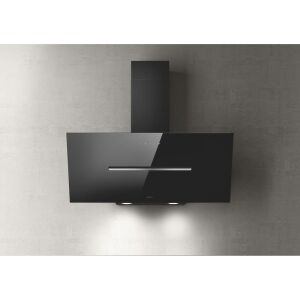 ELICA SHY-S BL/A/90 fali páraelszívó, design, 90 cm, fekete üveg 139979333 - Elica