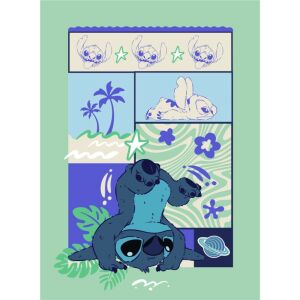 Disney Lilo és Stitch, A csillagkutya Ocean Breeze flanel takaró 110x150cm 139979402 - Pléd