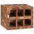 Borágas Barna 44 x 30 x 35 cm Tömör újrahasznosított fa 139985699