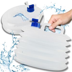 Összecsukható Műanyag Kemping Víztartály, 5L 139995935 - Étel & Ital hordozó