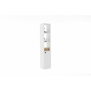 Trend Bijeli Kupaonski Ormarić - Visoka uska jedinica za pohranu s policama i vratima - Kupaonski ormarić