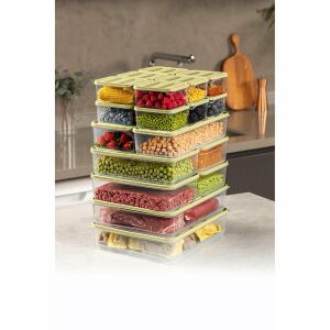 Set kutija za pohranu (20 kom) ispunjen hranom, kuhinjski spremnici za pohranu - Spremnik za hranu