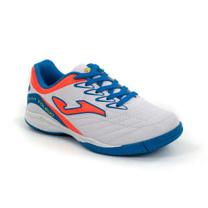 Joma Toledo JR. 602 INDOOR Junior Fiú Teremcipő #fehér-narancs-kék 33,5 30446102