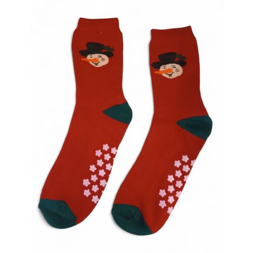 Karácsonyi hóemberes thermo csúszásgátlós férfi zokni, 39-42-es méret