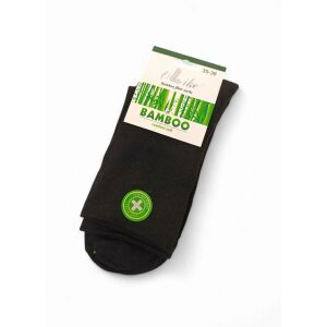 Fekete bambusz zokni, 35-38-as méret, kényelmes viselet - Ollike