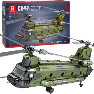 Reobrix CH-47 Chinook helikopter licencelt építőkockák 1458 db ZA5802 140024312 - Autá a vozidlá