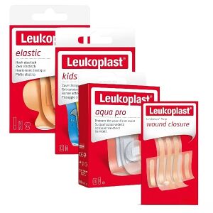 Комплект детски пластири Leukoplast: Еластични, детски, Aqua Pro, пластири за затваряне на рани - Домашни грижи