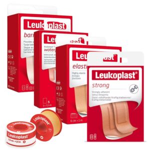Leukoplast Family Plaster Pack: Barrier, Leukomed T Plus, Elastic, Strong, Classic - Home care