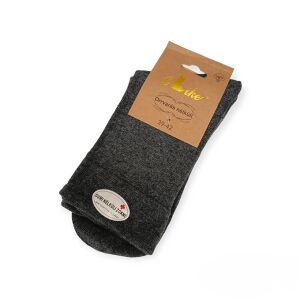 Sötétszürke, gumírozás nélküli pamut zokni, 39-42 méret, 3 pár - Ollike