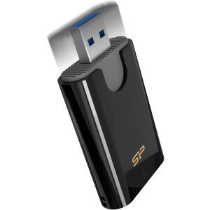 Czytnik kart pamięci Silicon Power Combo USB 3.2, czarny 140181083 - Zewnętrzny czytnik kart