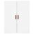 2 db fehér fali szekrény 69,5 x 34 x 90 cm 140200786