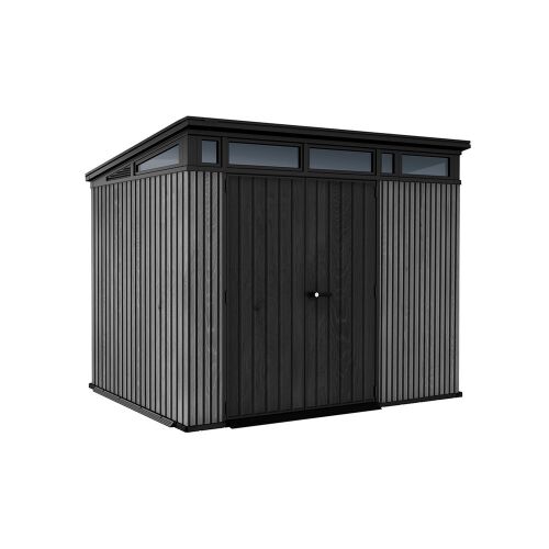 Signature PENT 9x7 velencei szürke műanyag kerti ház, zárt ajtókkal