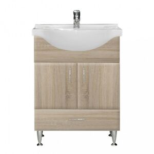 Bianca Plus 65 alsó szekrény mosdóval, sonoma tölgy színben 140205222 - WC-Sitze, Duschkabine, Wasserhahn, Duschtür, Badezimmerschrank, Wäschekörbe und Brausegarnitur