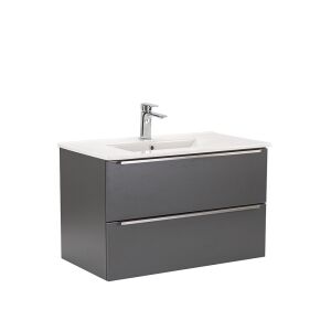 Vario Trim 80 alsó szekrény mosdóval antracit-antracit 140205934 - WC-Sitze, Duschkabine, Wasserhahn, Duschtür, Badezimmerschrank, Wäschekörbe und Brausegarnitur