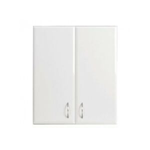 Dulap suspendat Bianca 60 cu 2 uși, alb lucios - Mobilier de baie